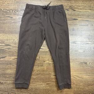 Cory Vines Pants Mens Large Brown Cotton Joggers Drawstring Active Wear Pockets